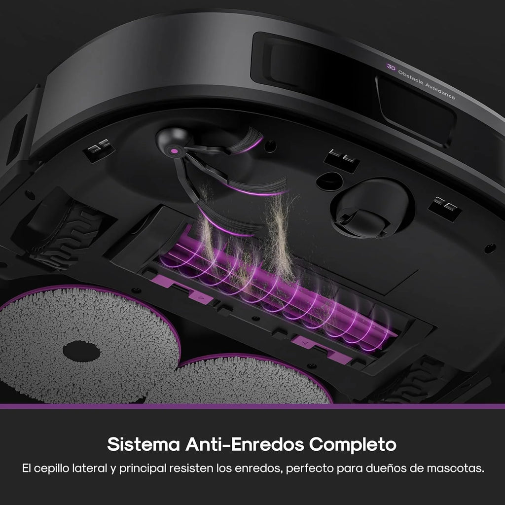 Eureka J15 EVO Ultra Robô Aspirador e Passa Pano 22KPa com Base Multifuncional, Esvaziamento e Limpeza Automáticos, Escova Antiembaraço, Secagem a Ar Quente de Panos, Limpeza Versátil de Tapetes