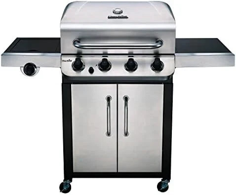 Churrasqueira a Gás Char-Broil Convective 440 S com 4 Queimadores, Grelhas de Ferro Fundido, Queimadores de Aço Inoxidável - Ideal para Cozinha Externa, Jardim e Pátio