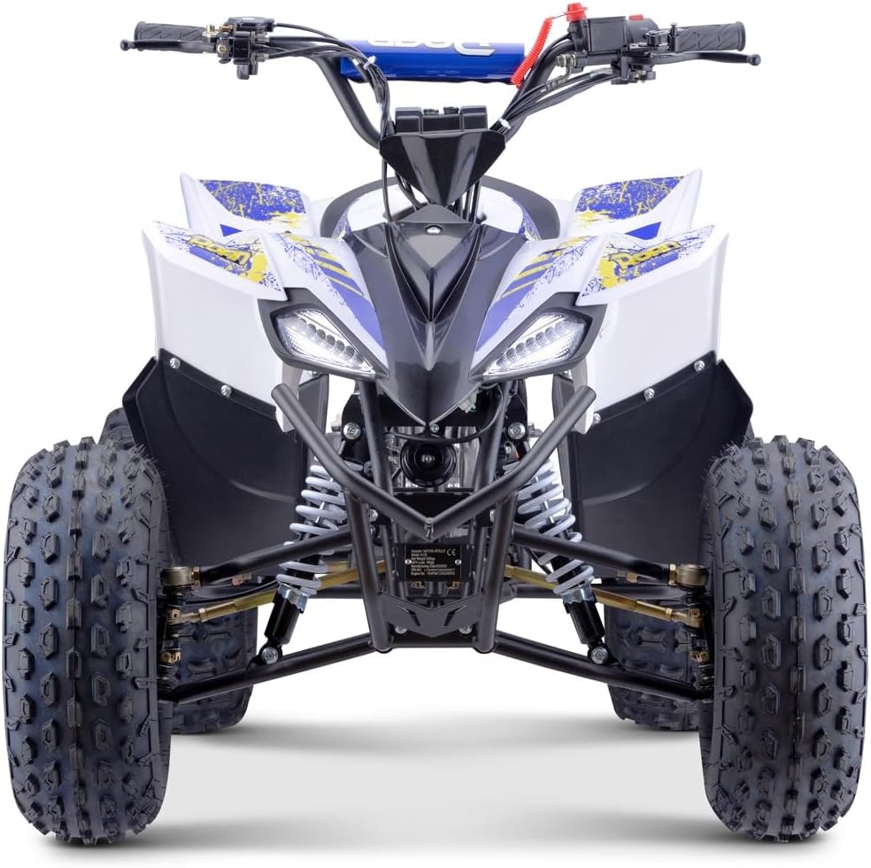 MINI Quad Infantil 125cc Gasolina automático com Marcha Ré, Azul, Carga máxima 120 kg (Apenas para circuitos fechados)