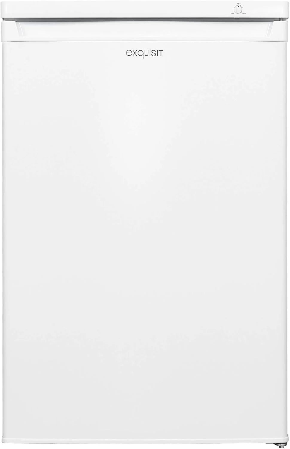 Exquisit® Freezer de Mesa 91L, Cor Branco, Classe E, Congelador 4 Estrelas, 4 Gavetas Transparentes, Porta Reversível, Controle de Temperatura, Medidas (85,5 x 55,0 x 58,0 cm)