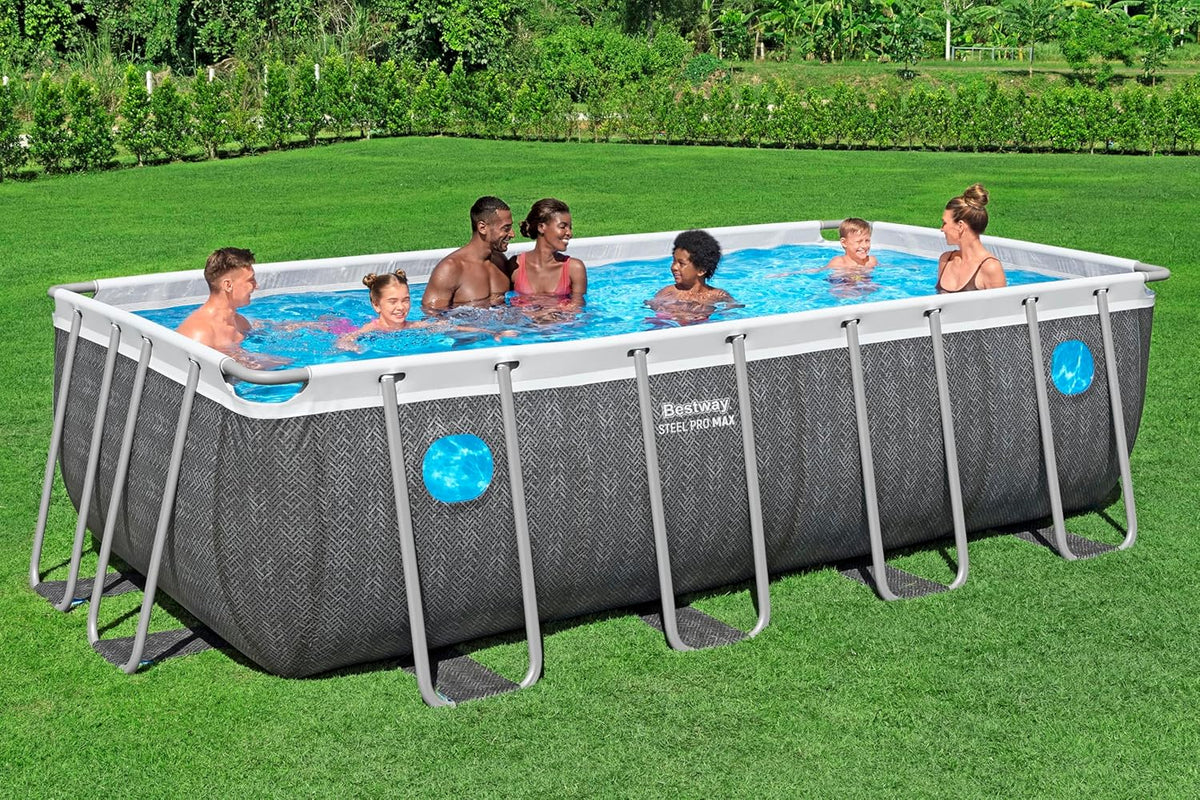 Piscina Retangular Splashview Bestway 4,88 m x 2,44 m x 1,22 m