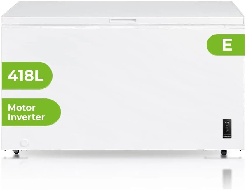 Aspes Congelador Horizontal Branco ACHH4500EDC. Capacidade 418 Litros, Dual Cooling, 2 Cestos, Baixo Nível de Ruído, Eficiência Energética Classe E