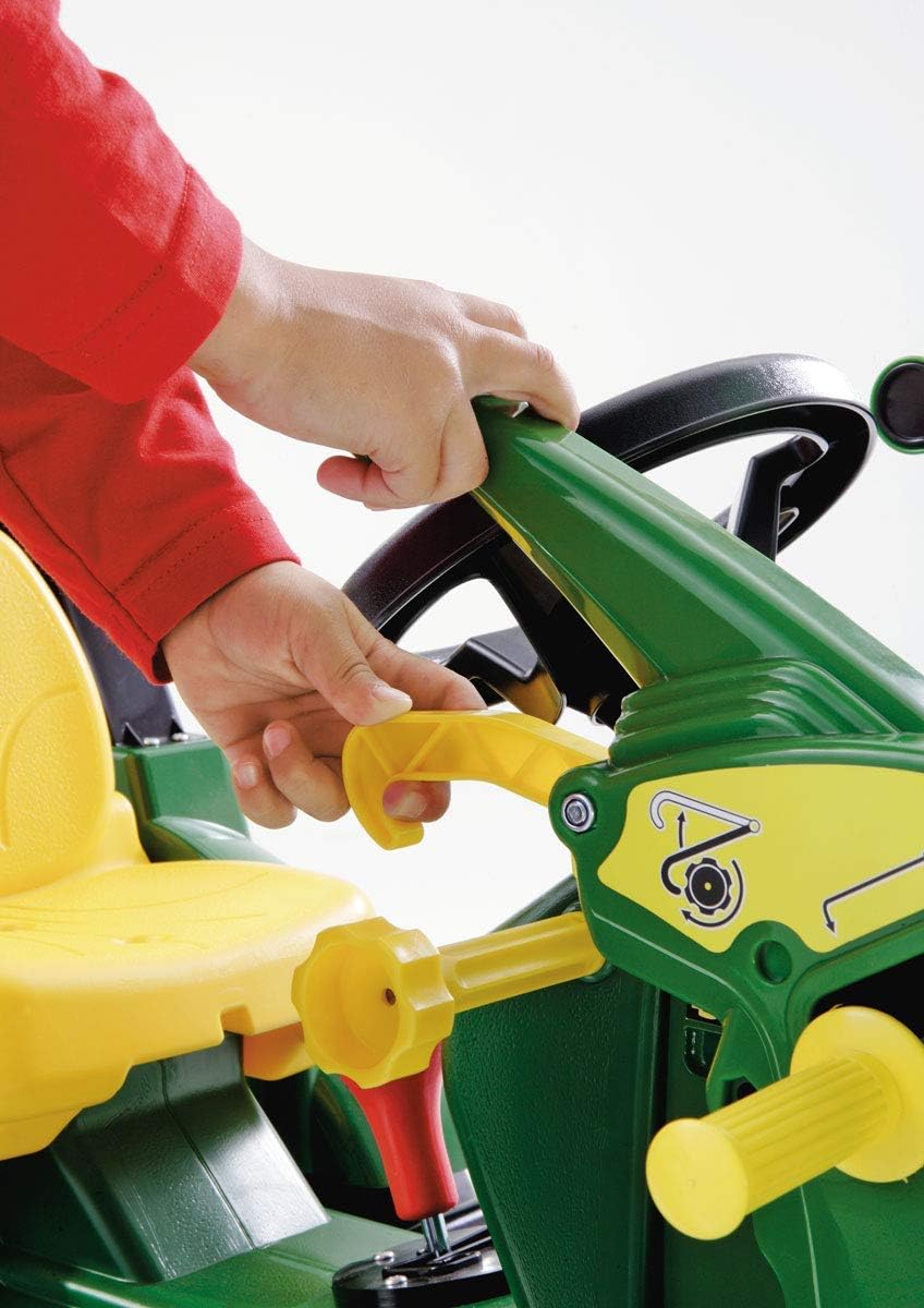 Rolly Toys 710379 John Deere 7930 - Trator a Pedal, 3-8 anos com Carregador Frontal, Compartimento de Transporte