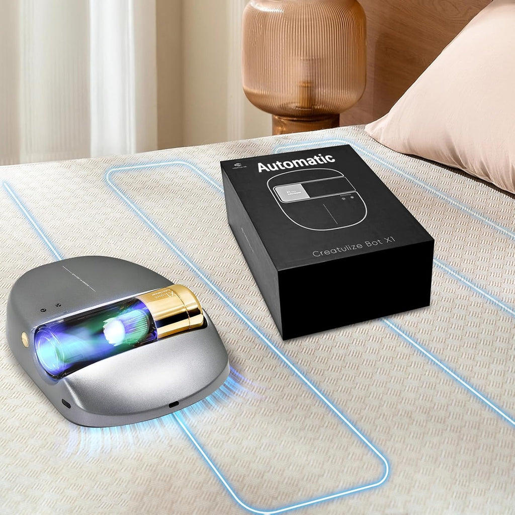 Robô X1, Aspirador de Ácaros, Navegação Inteligente, Limpeza Automática de Cama, Mãos Livres, Detecção de Bordas, Quatro Modos de Limpeza, 55dB Silencioso, Sucção de 14AW