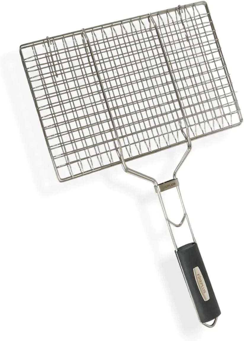 Amig - Churrasqueira a Carvão Fireplus XXL - Grelha de Aço 57x42cm - Com Rodas e Bandejas Laterais - Grelhador Grande Transportável - Depósito de Cinzas - 131x116,5x56cm
