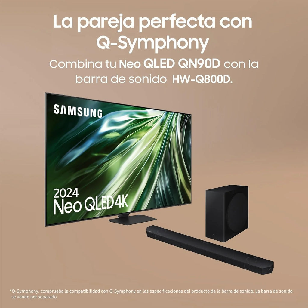 Smart TV 55 polegadas Neo QLED QN90D 4K Mini LED com Resolução 4K Aprimorada, Processador NQ4 AI Gen2 com Inteligência Artificial, Dolby Atmos, Q-Symphony e Motion Xcelerator 144 Hz