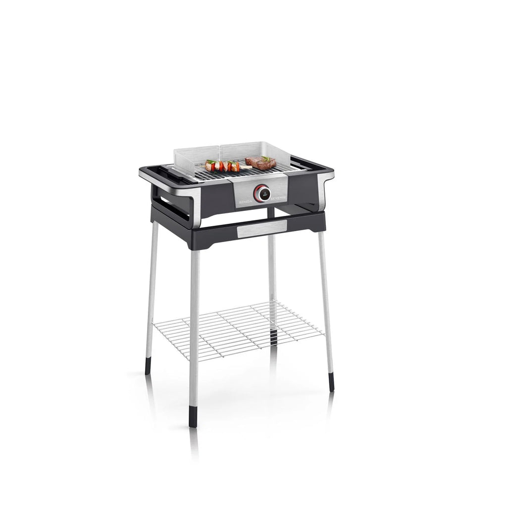 Churrasqueira Elétrica com Visor OLED Digital Boost S e Suporte Preto PG 8118 Severin