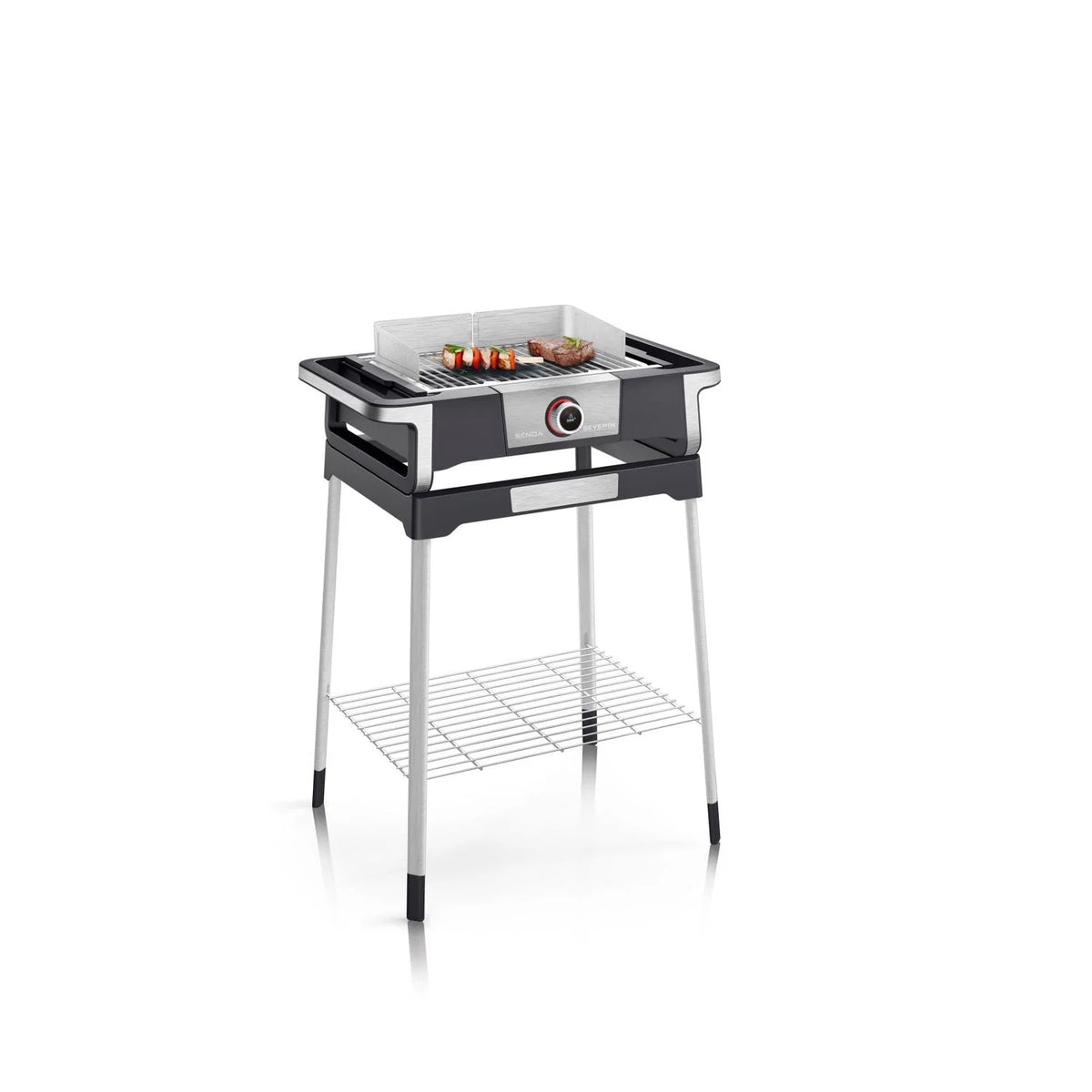 Churrasqueira Elétrica com Visor OLED Digital Boost S e Suporte Preto PG 8118 Severin