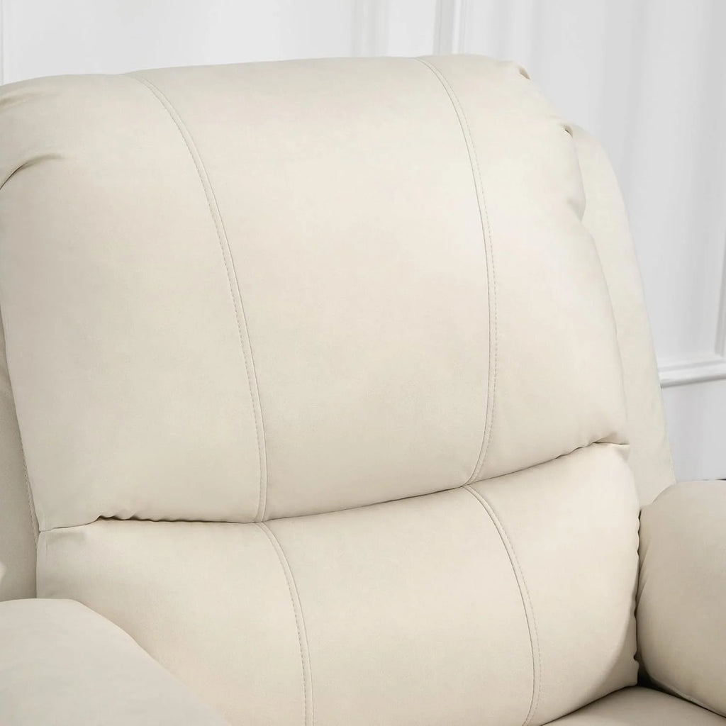 Poltrona Reclinável HOMCOM 135°, Poltrona Giratória para TV com Apoio para Pés para Quarto Sala de Estar, Capacidade de Carga de até 150 kg, Poliéster Verde