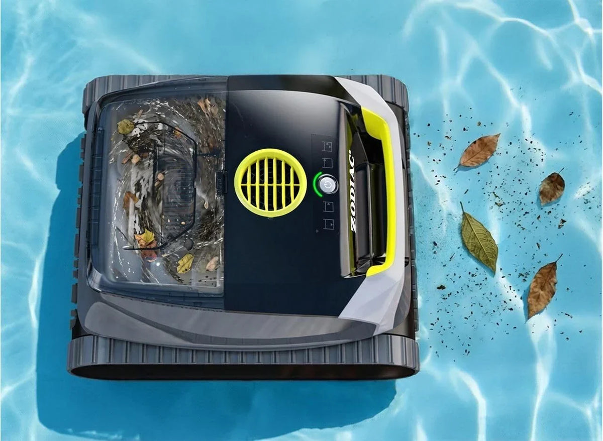 Robô Aspirador de Piscina Sem Fio Zodiac Freedom Lite com Bateria de Lítio - Limpador de Piso, Paredes e Linha d'Água - Dupla Filtragem - Ciclos de Até 3 Horas por Carga
