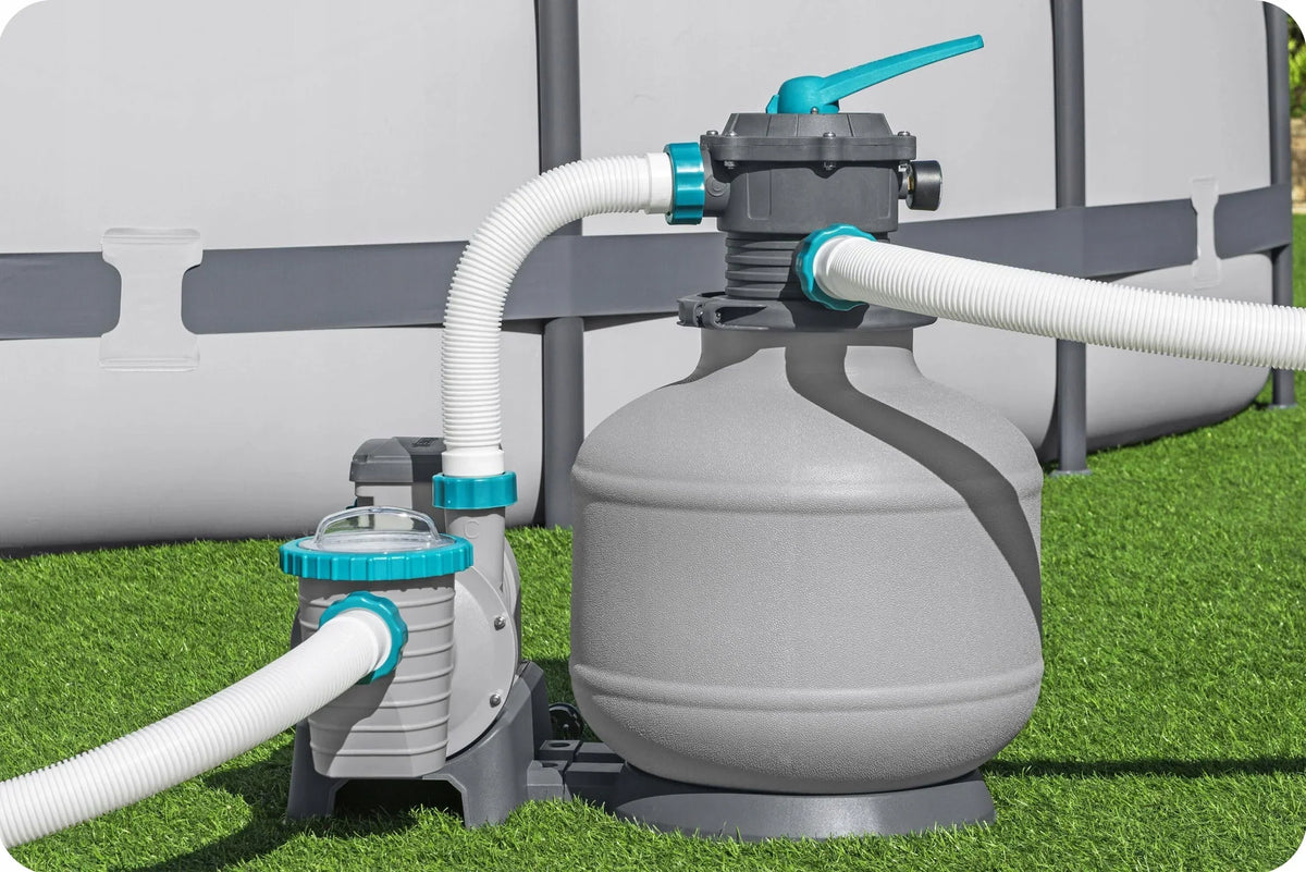 Bomba de Areia para Piscina Filtro para Piscina 11355 L/h Conexões Mangueiras Bestway