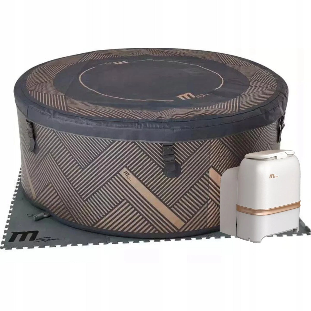 PISCINA DE HIDROMASSAGEM INFLÁVEL SPA RELAXAMENTO ÁGUA AQUECIDA MONO ECO WIFI 6 LUGARES