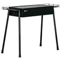 Churrasqueira a Carvão Outsunny Aço Inoxidável Metal 77x30x70 Cm Preto