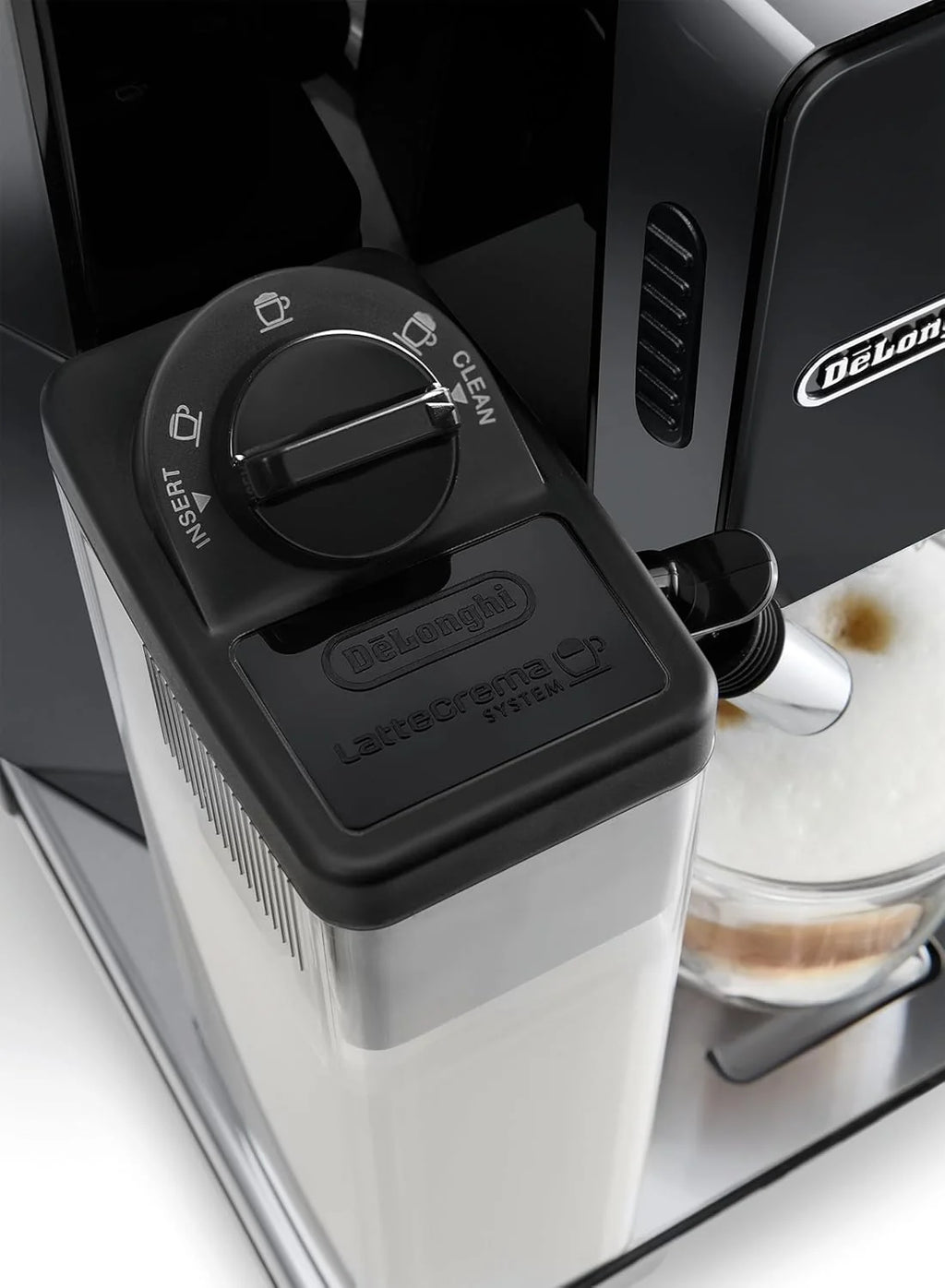 De'Longhi ECAM 44.666.B ELETTA Cappuccino, ECAM44.660.B, preto de alto brilho