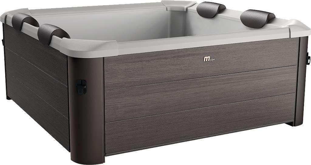 MSPA Tribeca para 6 pessoas, 160 x 160 x 65 cm, 120 jatos de massagem em 3 intensidades, desinfecção UVC e ozono, uso o ano todo, para exterior e interior, PVC resistente de 6 camadas,