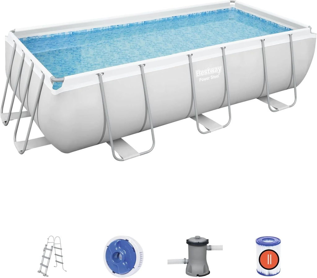 Piscina Retangular Power Steel™ 4.04m x 2.01m x 1.00m