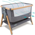 Cesto Moisés CoZee® Air e Berço Co-Sleeping Tutti Bambini – Dobragem Rápida – Saco de Transporte – Colchão Respirável Deluxe com 6 Alturas – 0-6 Meses (Nogueira e Cru)
