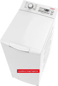 Corberó – Máquina de Lavar Roupa de Carga Superior 6.5 kg | CLACSM6524 | 1200 RPM | 16 Programas, Função Vapor, ECO, Limpeza do Tambor | Início Diferido | Lavagem Rápida | Fácil Engomar | Indicadores LED | Branco