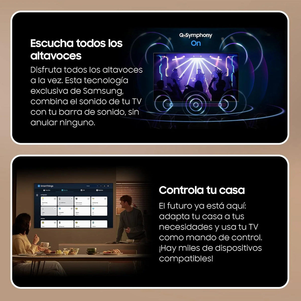 Smart TV Crystal UHD 2024 50DU7105 de 50" Crystal UHD com Cores Puras com PurColor, o Melhor Smart TV, Todos os Alto-falantes Juntos com Q-Symphony e controle sua casa com SmartThings