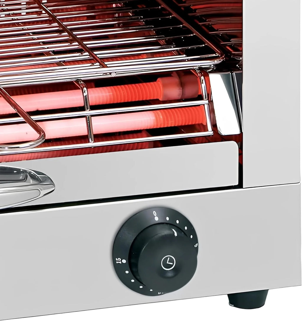 MBH - Torradeira industrial elétrica 2 andares INOX para HOTELARIA. Forno torradeira de pão profissional para bar e restaurante.