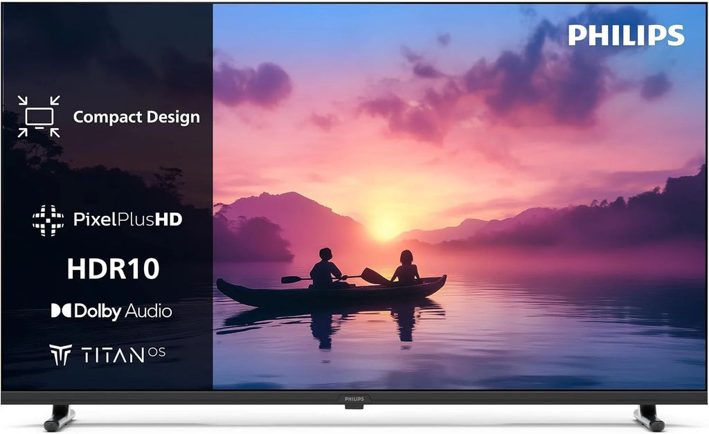 Smart TV LED HD 40PFS6000 - Tela de 40 polegadas com Pixel Plus, plataforma Titan OS e som Dolby Digital - Funciona com Alexa e Google Assistente