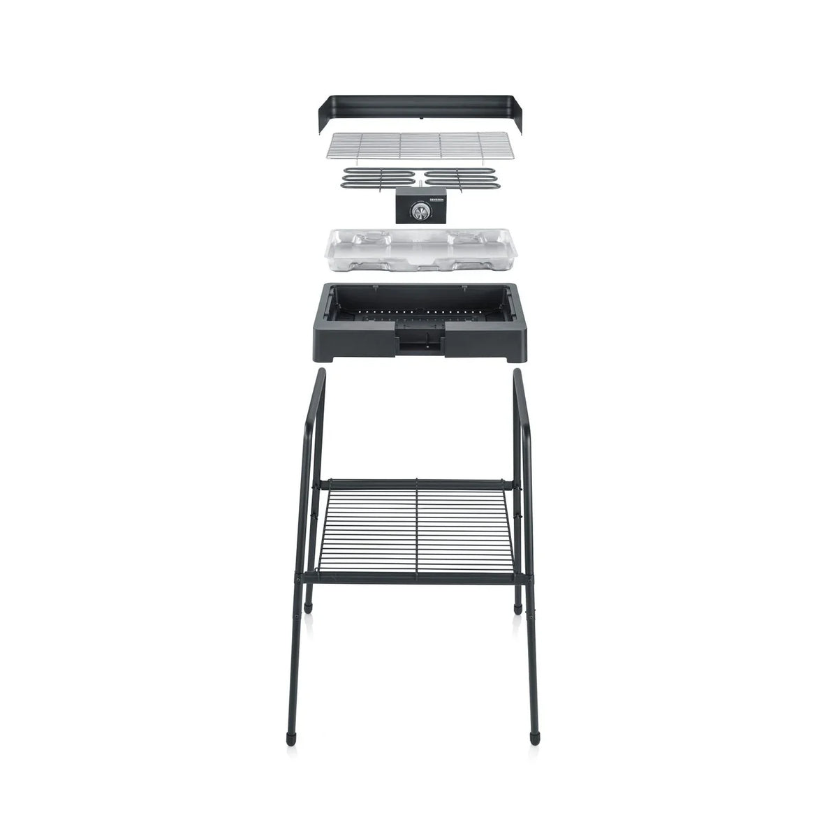 Churrasqueira Preta Com Pés 2200 W Pg 8566 Severin