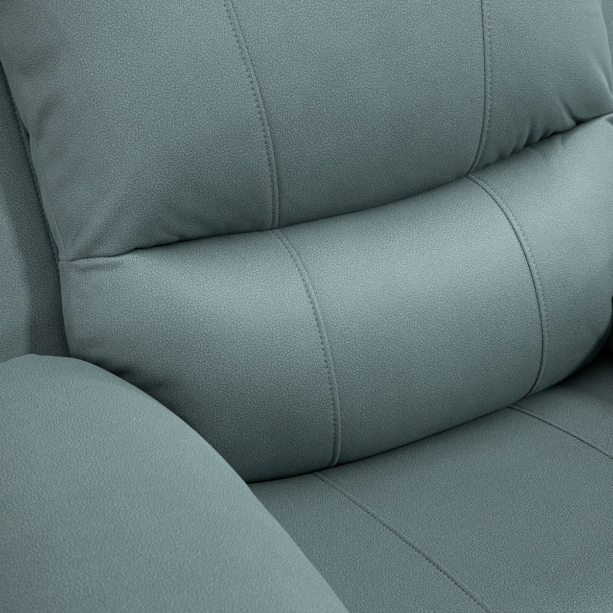 Poltrona Reclinável HOMCOM 135°, Poltrona Giratória para TV com Apoio para Pés para Quarto Sala de Estar, Capacidade de Carga de até 150 kg, Poliéster Verde