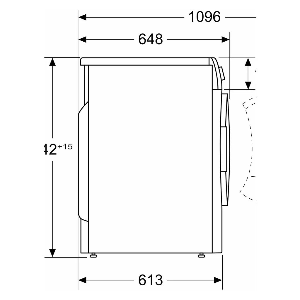 2026 Máquina de secar roupa de bomba de calor Bosch Serie 6 WQG235DH0 8 kg branco A+++