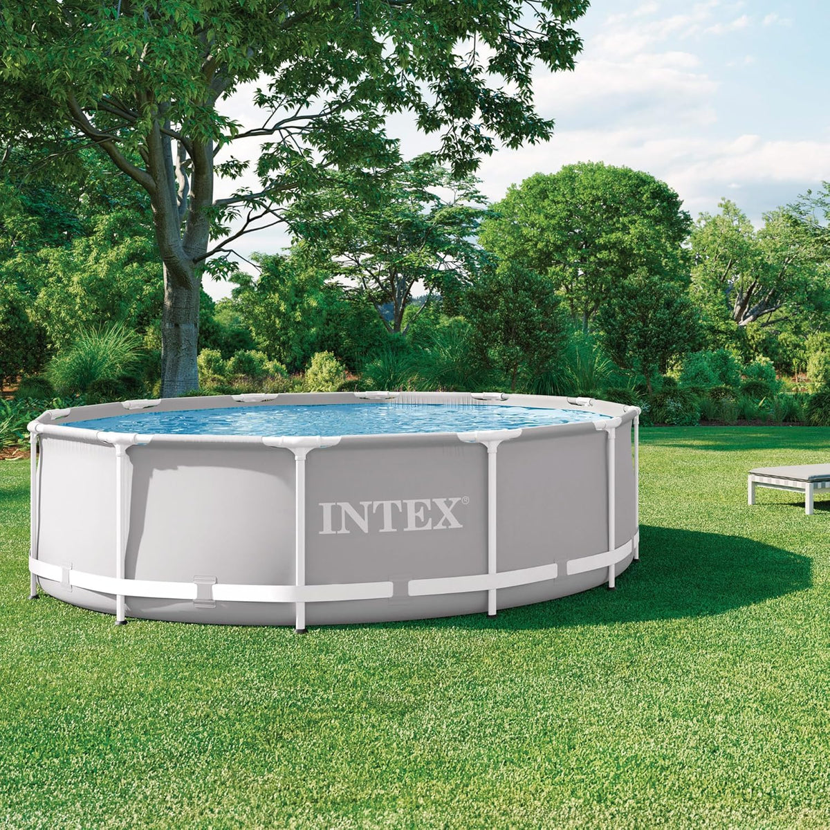 Intex 26716NP - Piscina redonda desmontável Intex Prisma Frame 366x99 cm com bomba filtrante