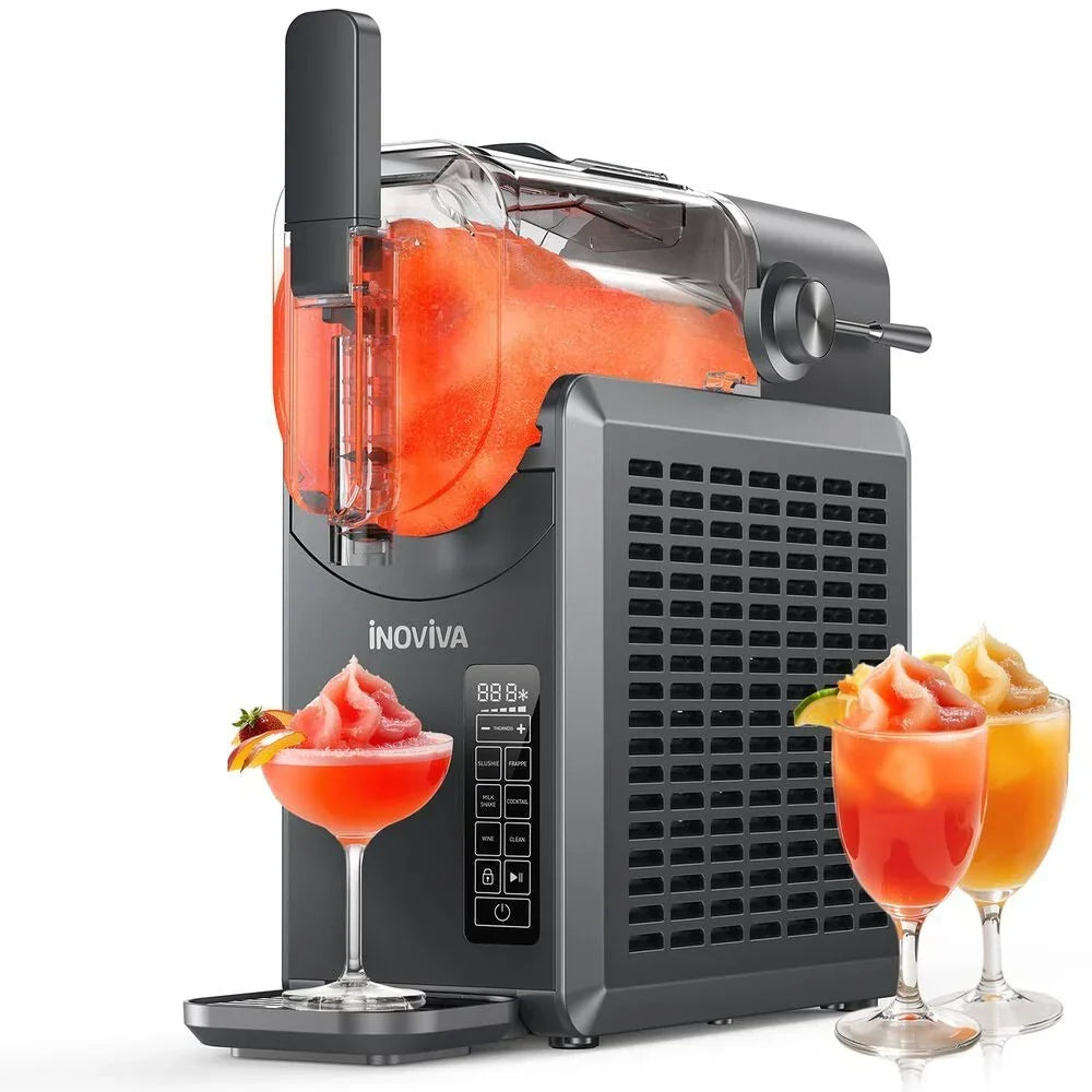 Máquina de Bebidas Congeladas Inoviva Slushie S1.0, 2 L, Cinza