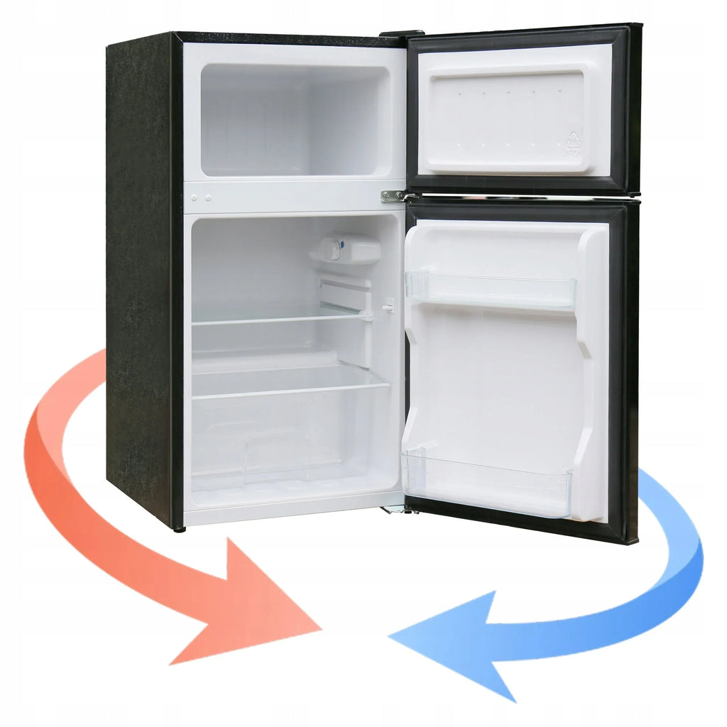 FRIGOBAR pequeno frigobar freezer hotel escritório prata LED 88l. 86cm
