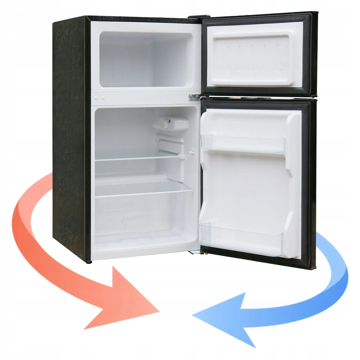 FRIGOBAR pequeno frigobar freezer hotel escritório prata LED 88l. 86cm