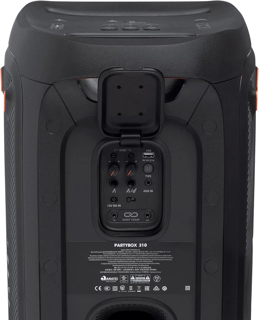 Jbl Partybox 110 JBLPARTYBOX110EU Alto-falante Bluetooth, preto, 24 x 69 x 2,5 cm