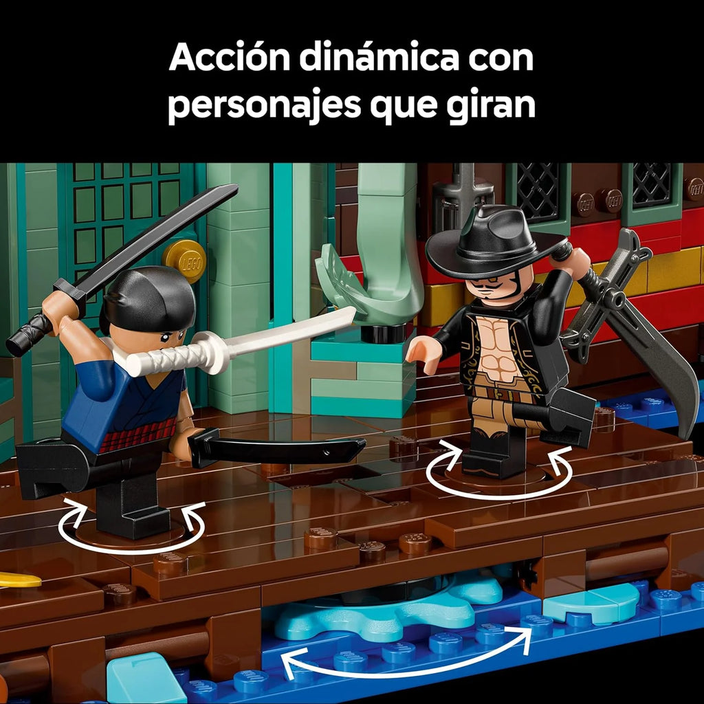 One Piece Restaurante Flutuante Baratie - Maquete de Navio para Adultos - Decoração de Anime com Interior Detalhado e 10 Minifiguras Incl. Luffy, Nami e Sanji - Presente para Fãs 75640