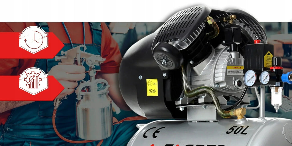 COMPRESSOR DE AR TAGRED 50L V2 SEPARADOR KIT + Óleo ALTA QUALIDADE
