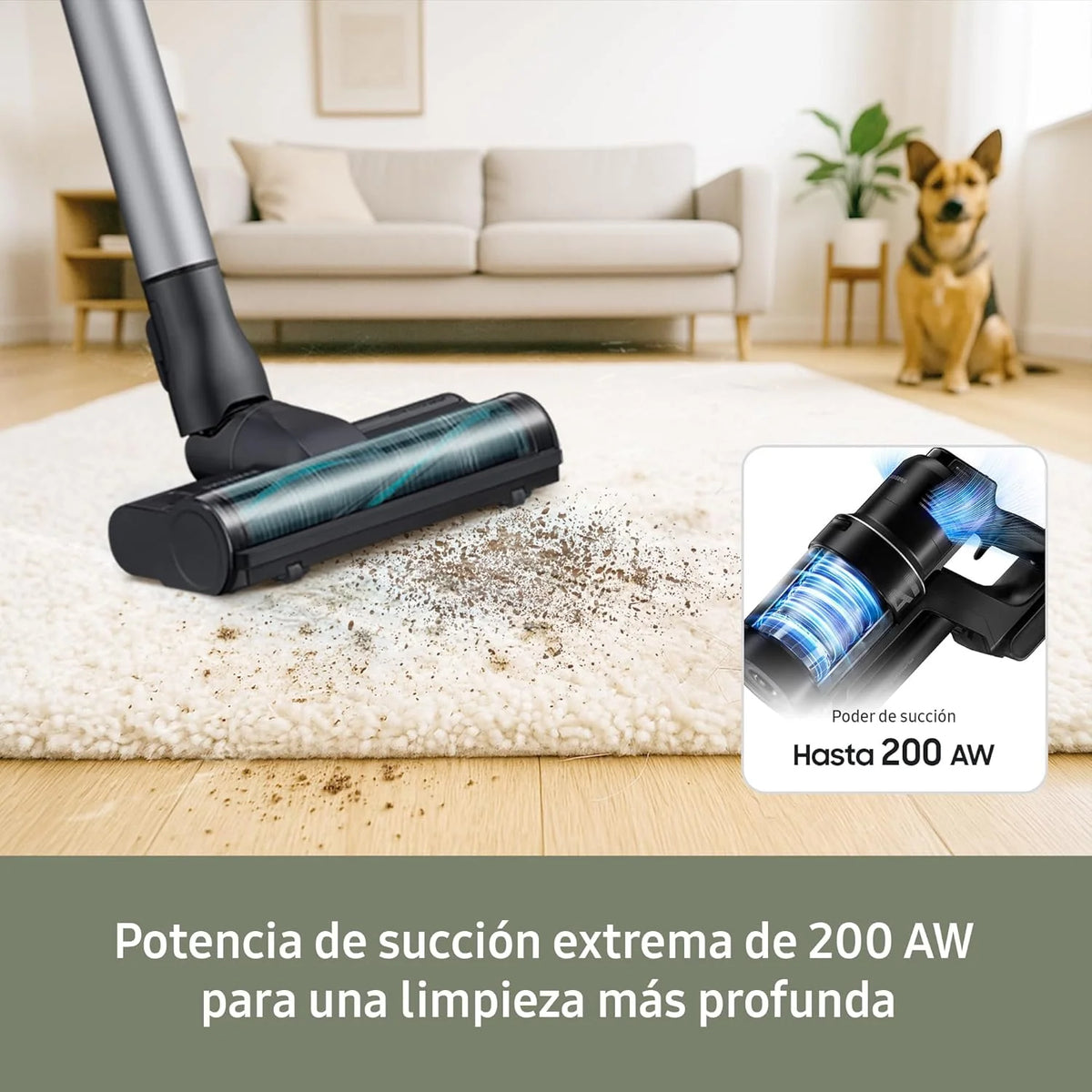 Aspirador sem Fio Jet 75E Pet 200AW com Escova Pet VS20B75AGR5/WA