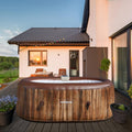 Arebos Whirlpool | SPA Inflável | Interno e Externo | 190x120 cm Ovalado | 2 Pessoas | 90 Jatos de Massagem | Aquecido | 550 Litros | Incl. Cobertura | Massagem Bubble SPA & Wellness