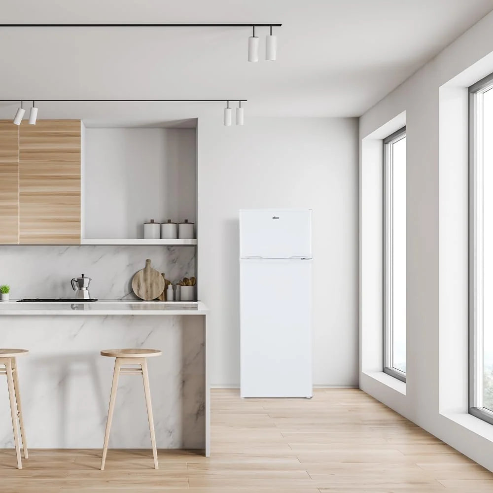 NILSON Geladeira 2 Portas Branco NF145500E. Capacidade 206 Litros, Porta Reversível, Baixo Nível de Ruído, Eficiência Energética Classe E
