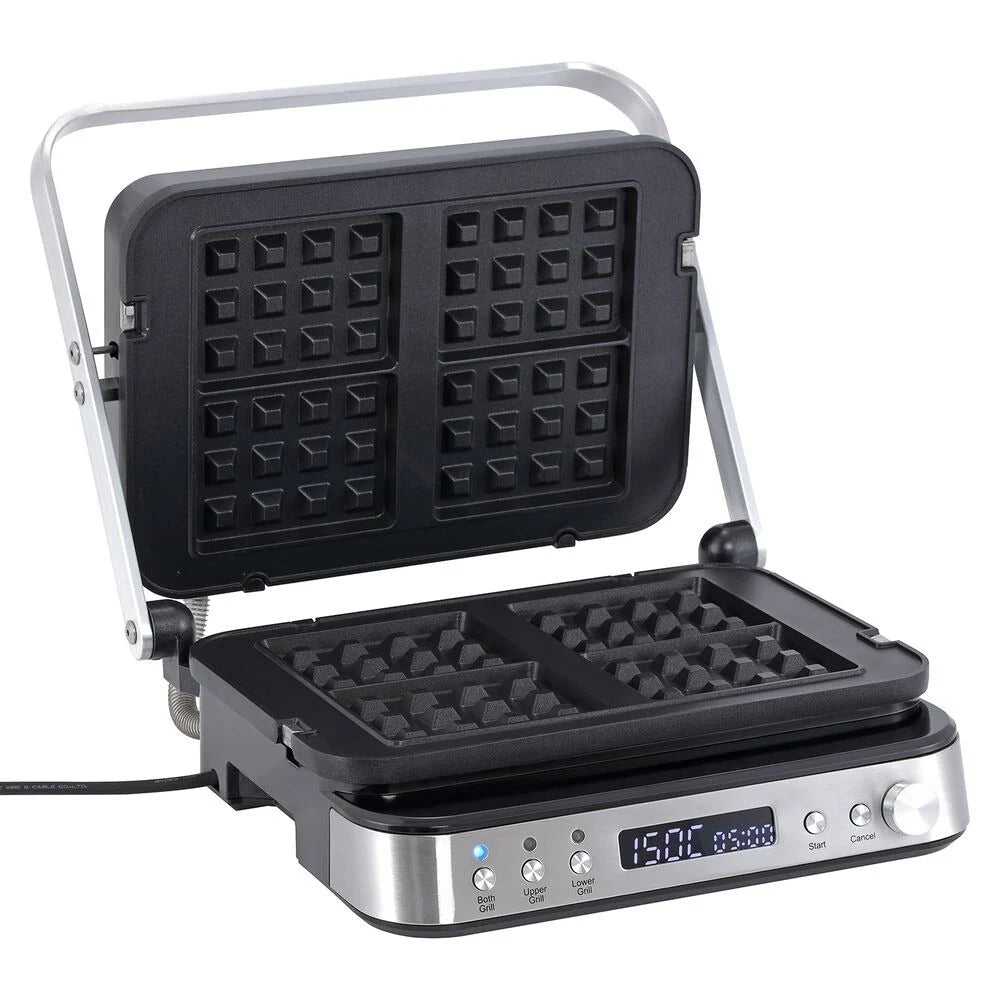 Grelhador elétrico Blaupunkt GRS901, 2000 W, com placas de waffle