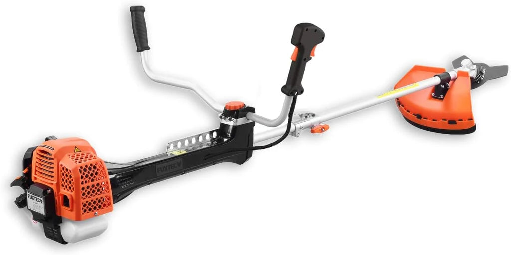 Roçadeira profissional a gasolina FUXTEC 62cc 3,5 CV, multiferramenta 2 em 1, com alça de ombro, sistema antivibração, aparador multifuncional, motor 2 tempos
