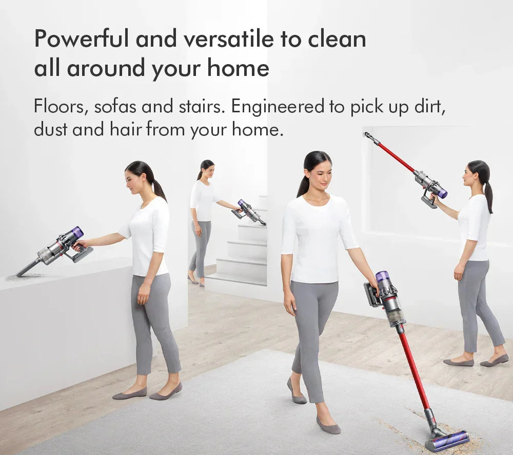 Dyson V11 Extra Aspirador Vertical Sem Fio 2026 – Até 60 minutos de autonomia – Acabamento Níquel e Vermelho