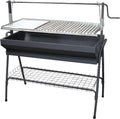 Imex EL ZORRO 71764 - Churrasqueira com Grelha e Elevador, Preta, 80x50x115cm