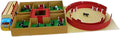 Conjunto de Caminhão, Currais e Praça de Touros - Jogo Taurino para Crianças +3 Anos com 18 Touros Pequenos e 2 Mansos - Fabricado na Espanha - Feito à Mão - AMBIENTS ARTESANÍA TAURINA