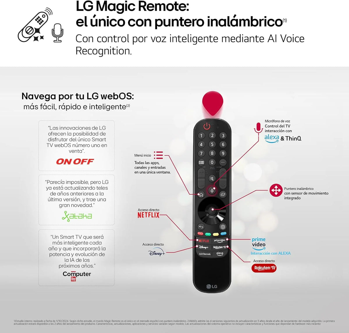 65UT73006LA 65", UHD 4K, Série UT73, Smart TV, WebOS24, Processador a5, HDR10, Dolby Digital Plus, SmartTV, 3840x2160, Preto