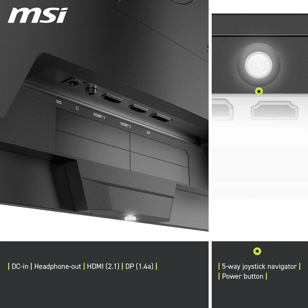 MSI MAG 273QP QD-OLED X24 Gaming Display 26,5" WQHD - Painel Quantum Dot OLED 2560 x 1440, 240Hz / 0,03ms, 99.1% DCI-P3, E≤2, DisplayHDR True Black 400 - DP 1.4a, HDMI 2.1