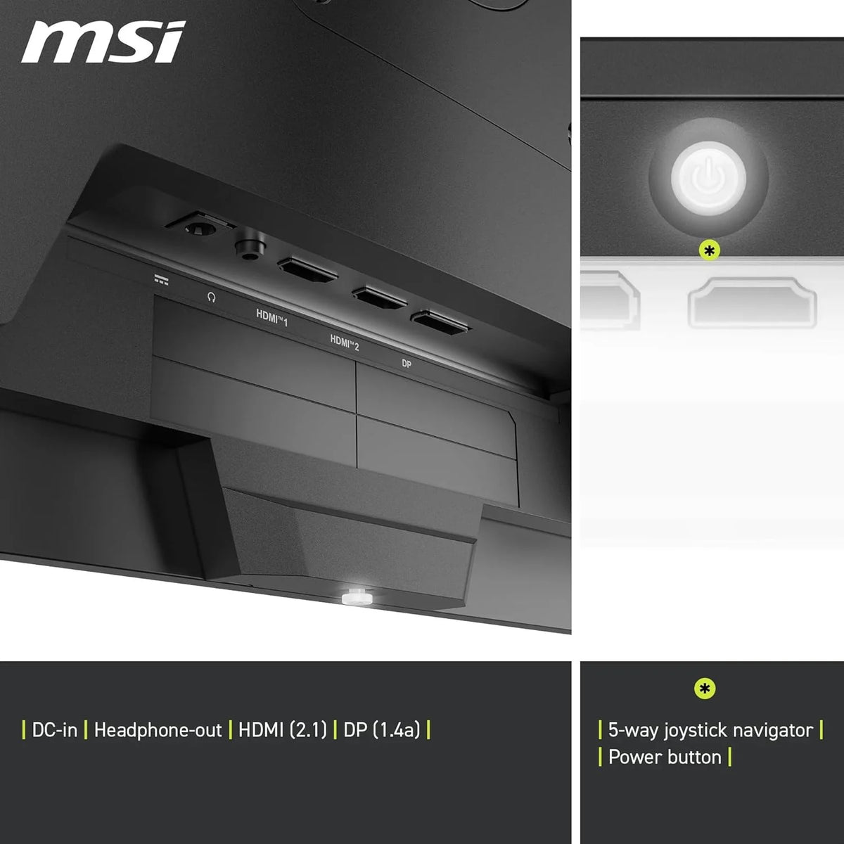 MSI MAG 273QP QD-OLED X24 Gaming Display 26,5" WQHD - Painel Quantum Dot OLED 2560 x 1440, 240Hz / 0,03ms, 99.1% DCI-P3, E≤2, DisplayHDR True Black 400 - DP 1.4a, HDMI 2.1