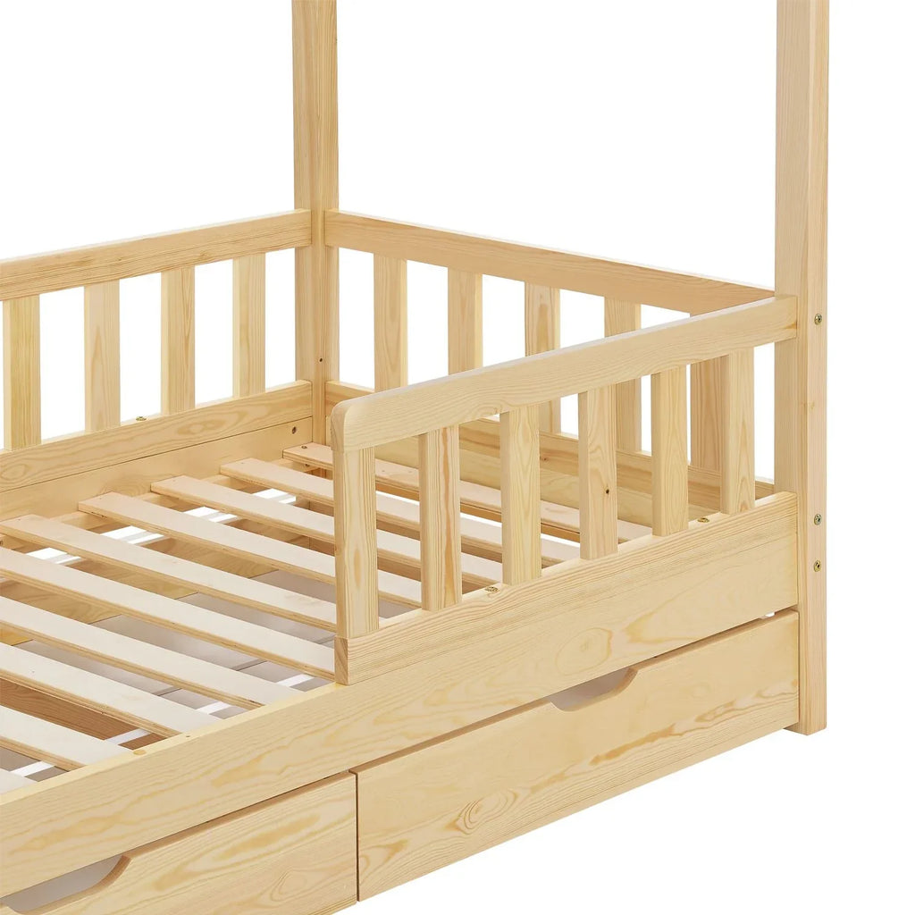 2026 Cama infantil Marli 90 x 200 cm com gavetas de armazenamento
