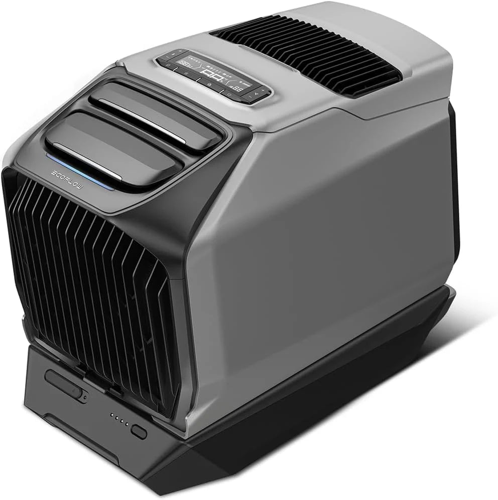 EcoFlow WAVE 3 Climatizador portátil com bateria extra de 1024 Wh, refrigeração 1800 W, aquecimento 2000 W, autonomia de 8 h, controle por app, para campismo, autocaravanas, veículos todo-o-terreno