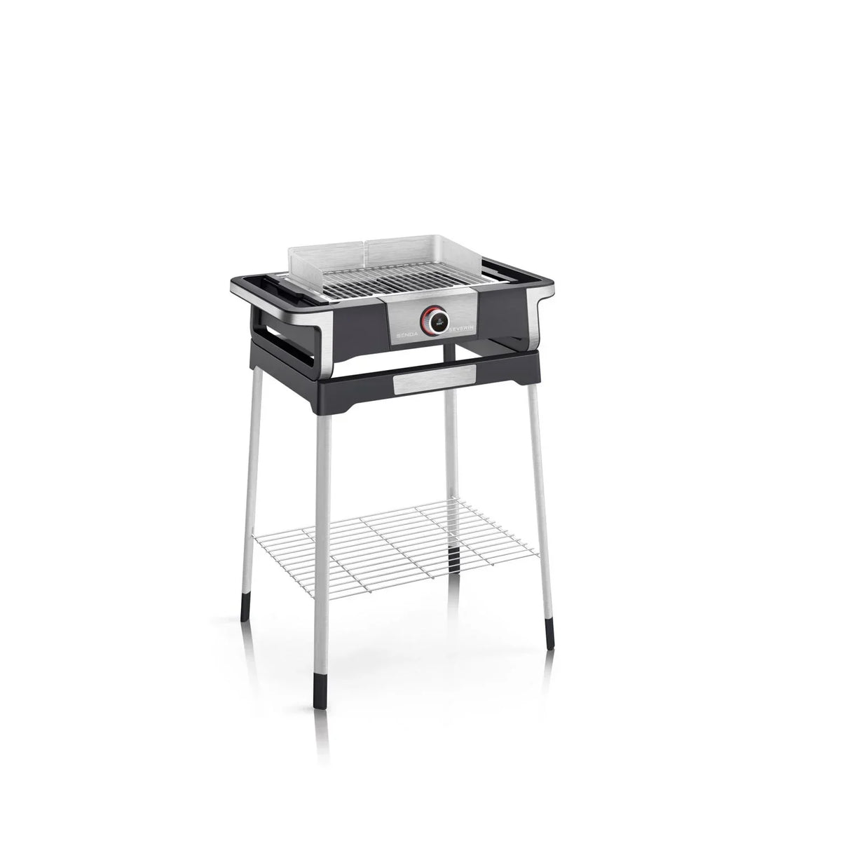 Churrasqueira Elétrica com Visor Oled Digital Boost S com Pernas Preta PG 8118 Severin