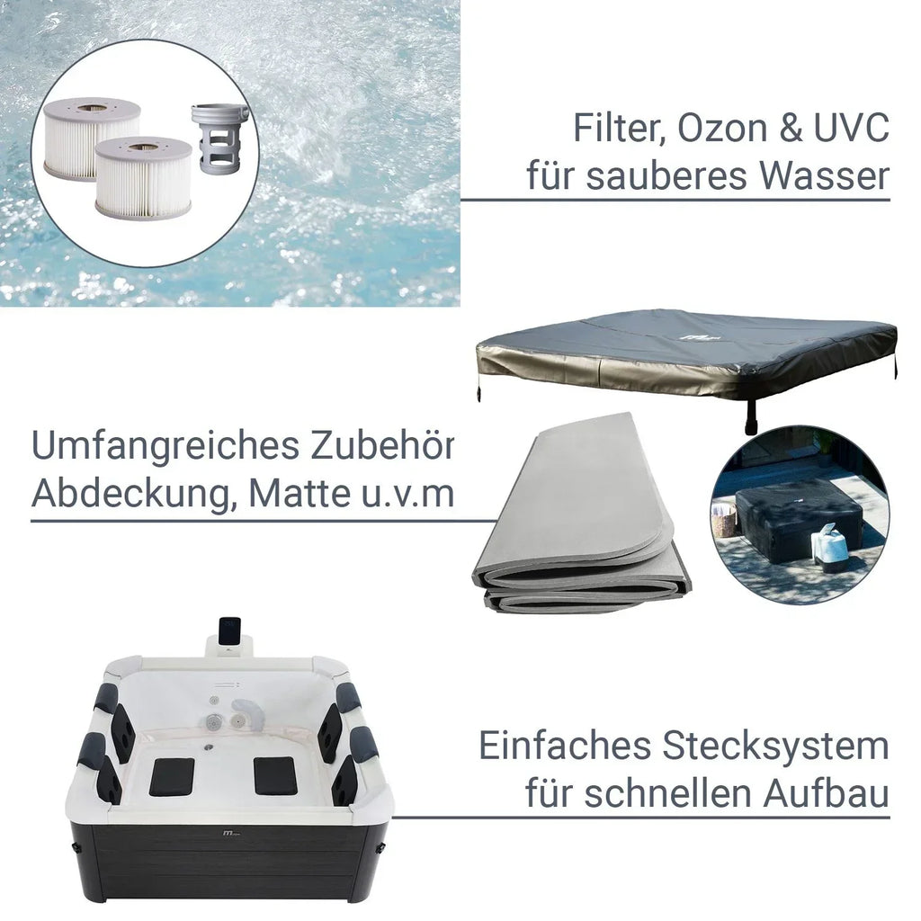 2026 Oslo LED-Illuminated Spa Whirlpool